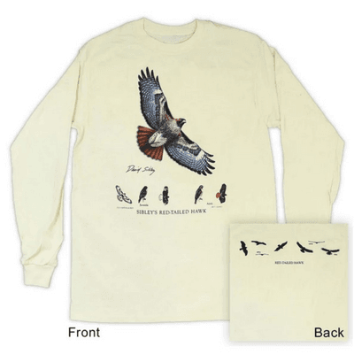Sibley's Red Tail Hawk Adult Shirt