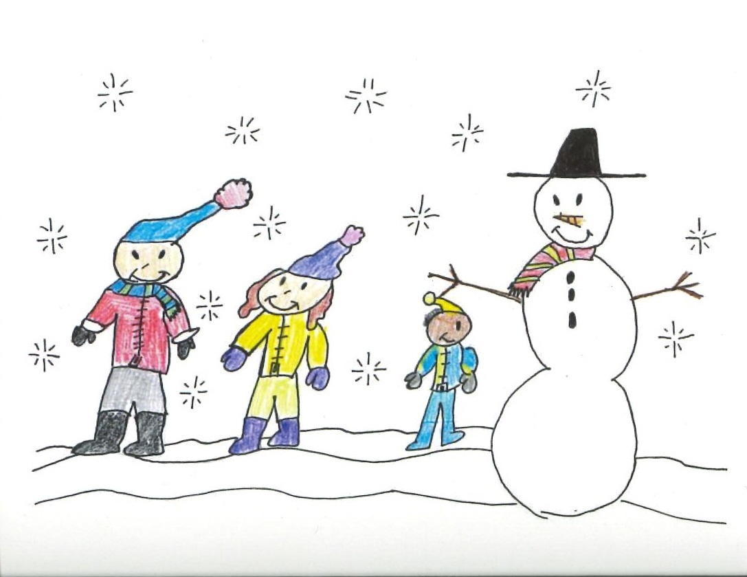 00-02: Snowman with Children
