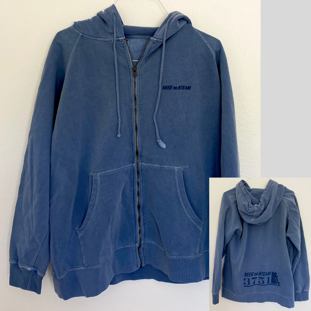 "Need for Steam" Sweatshirt Grey/Blue - XL