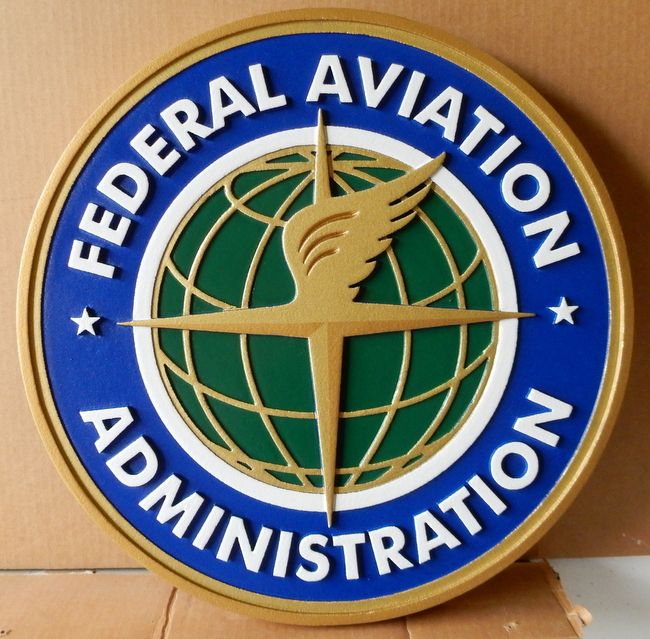 U30520 - Carved Wall Plaque for the Federal Aviation Administration (FAA)