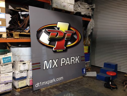 Sign Wraps: DT 1 MX Park Tulare CA