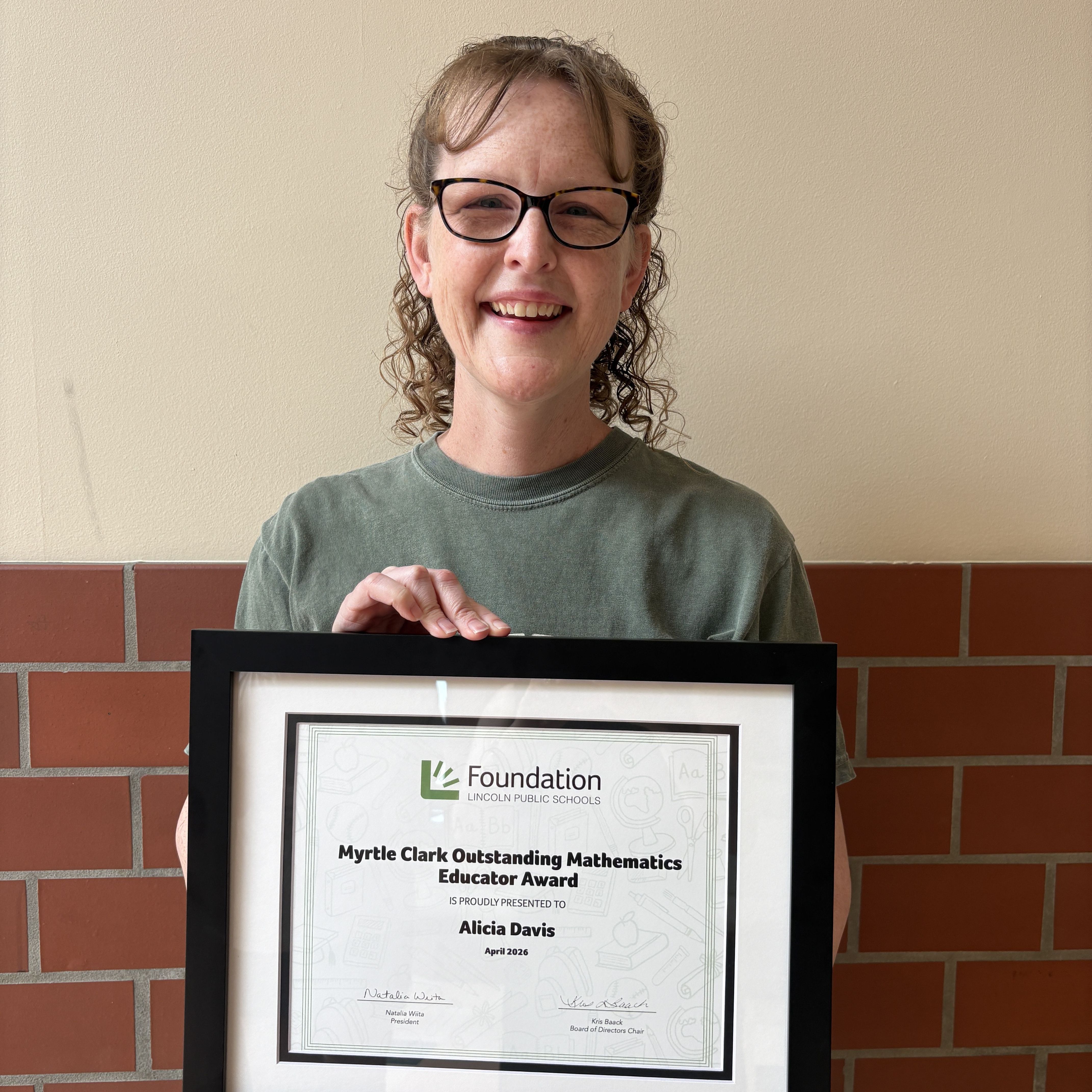 Myrtle Clark Outstanding Math Educator Award