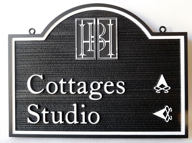 T29415 -  Carved and Sandblasted  HDU Wayfinding Sign for Lodge