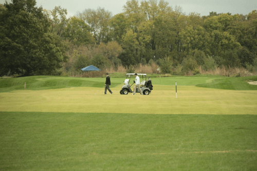Golfers at golf event