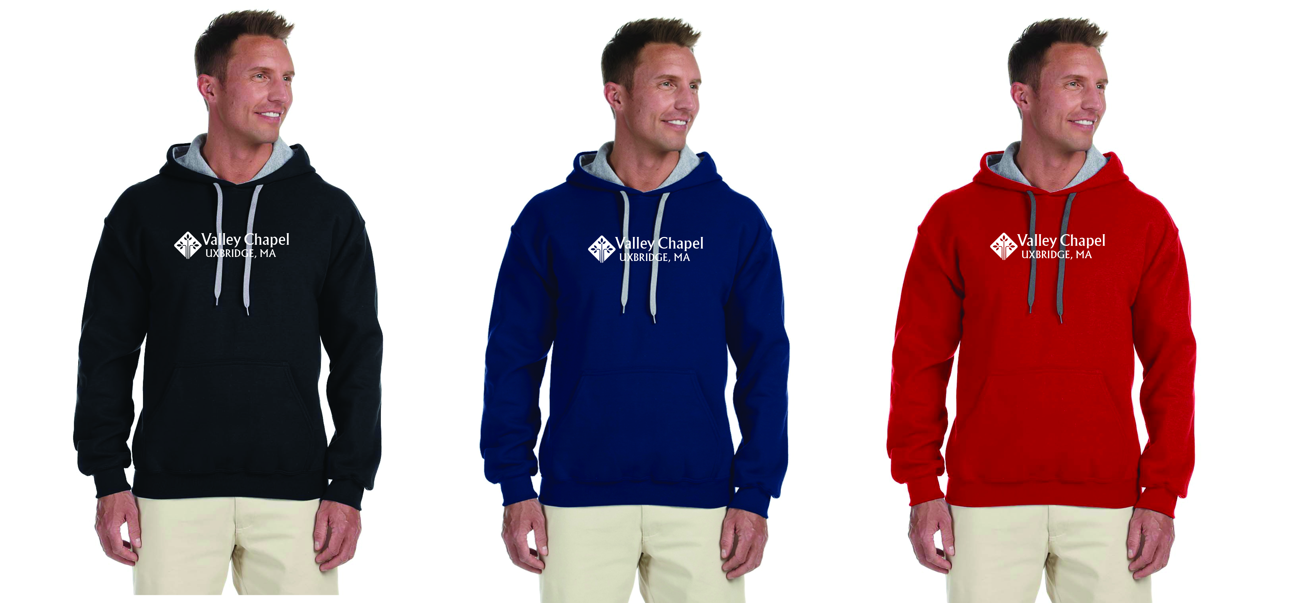 Adult Heavy Blend Contrast Hoodie (Front)