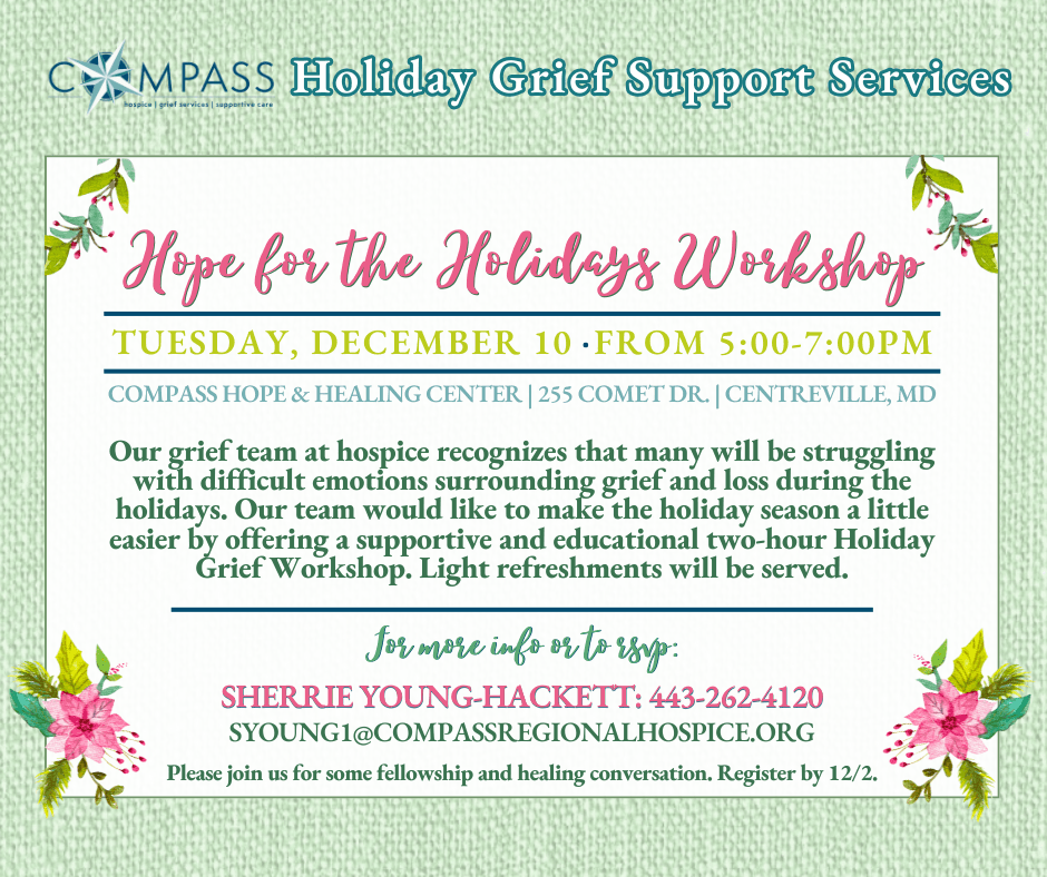 Hope for the Holidays Workshop