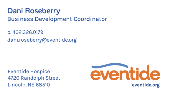 Eventide Business Cards