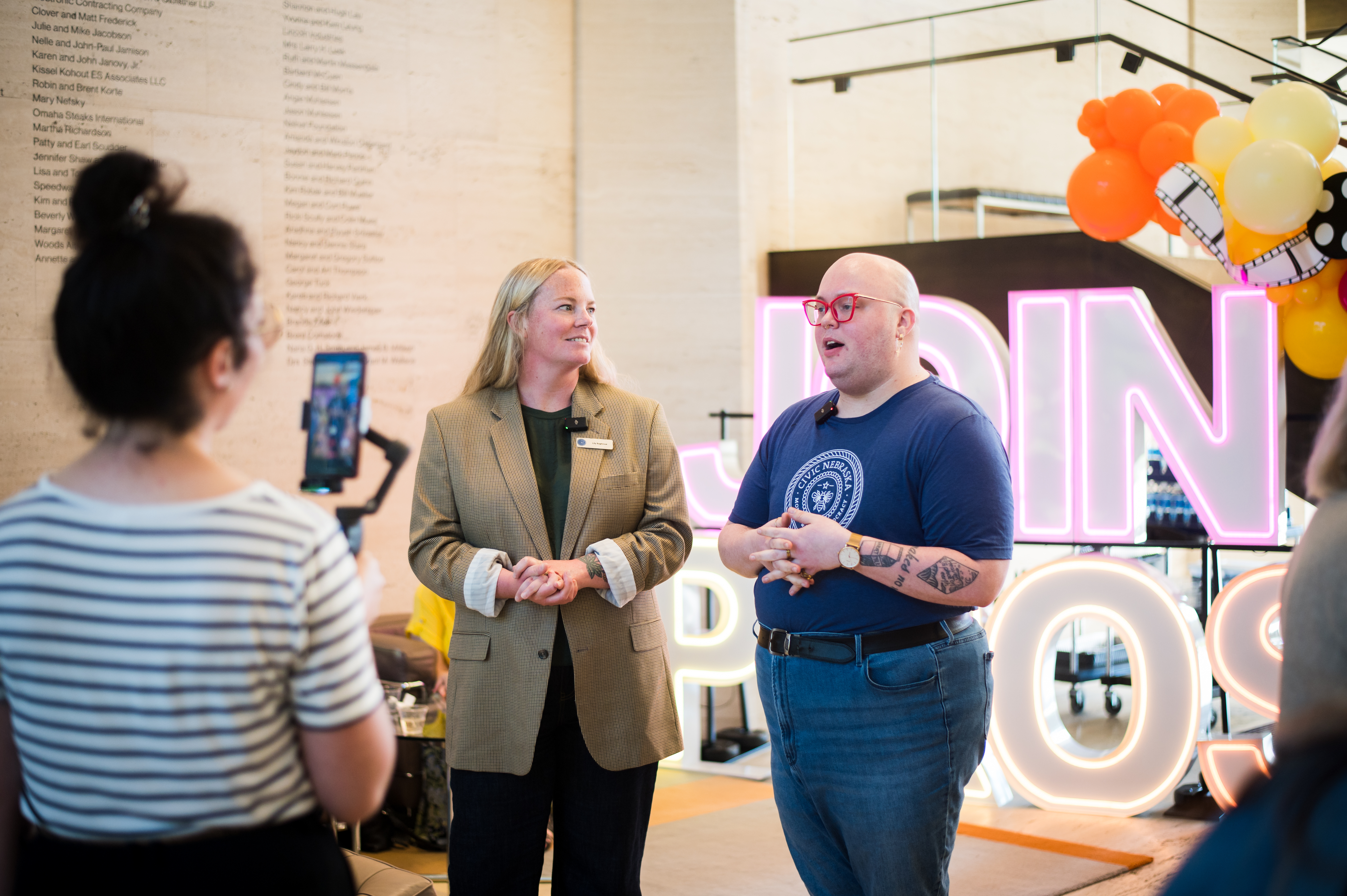 Lily Sughroue and Eric Reiter, Civic Nebraska’s Director of Civic Health Initiatives and Civic Action Community Organizer, discuss the future of community