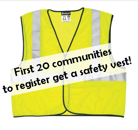 Free safety vest for first 20 communities at Auburn Seminar