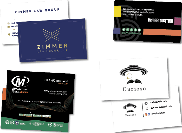 Variety of Full Color Business Cards