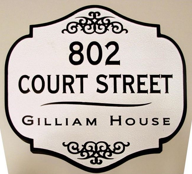 I18148 - Historical House Address Sign, in Colonial Style 