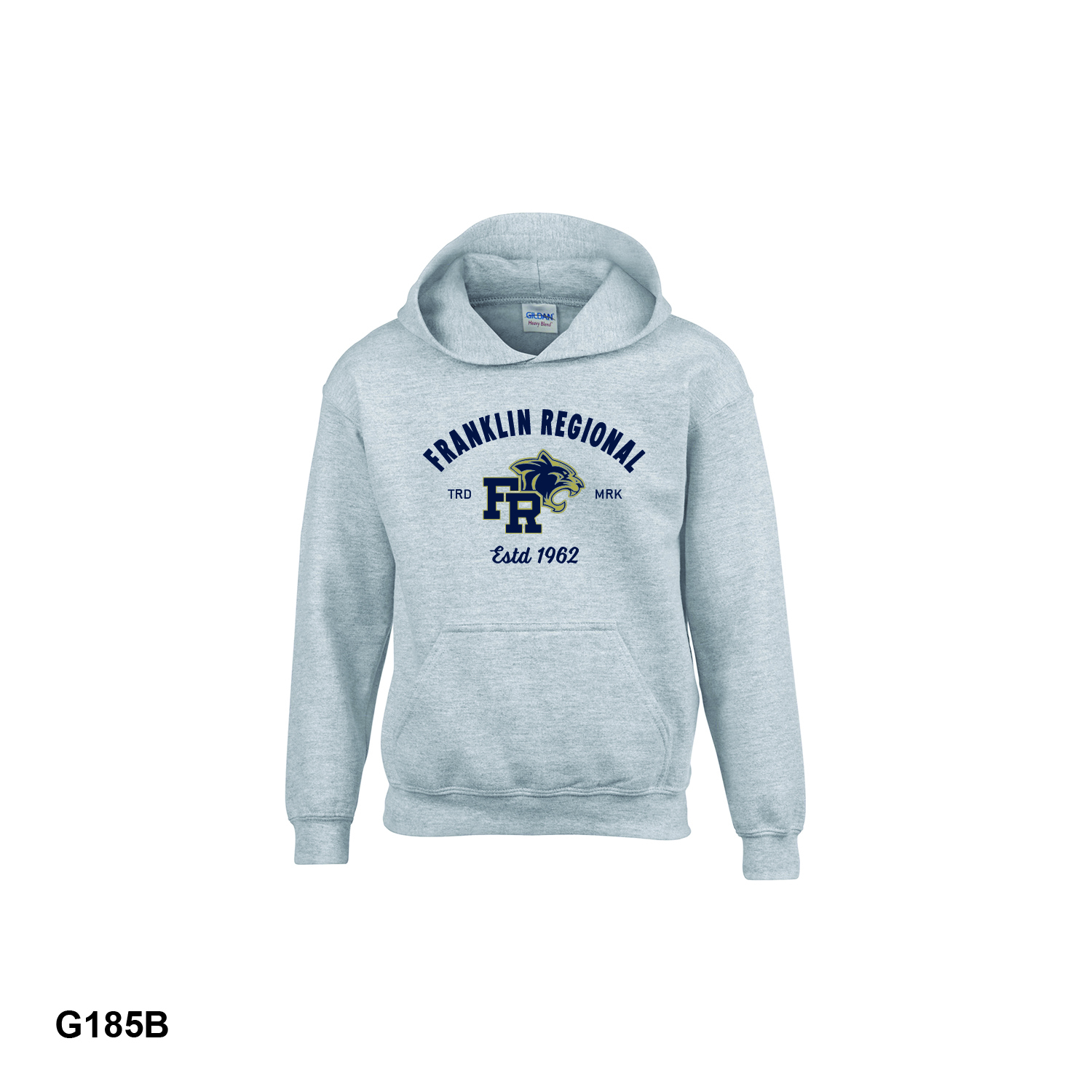 FR ESTD 1962 LOGO - Gildan Youth Heavy Blend™ Hooded Sweatshirt