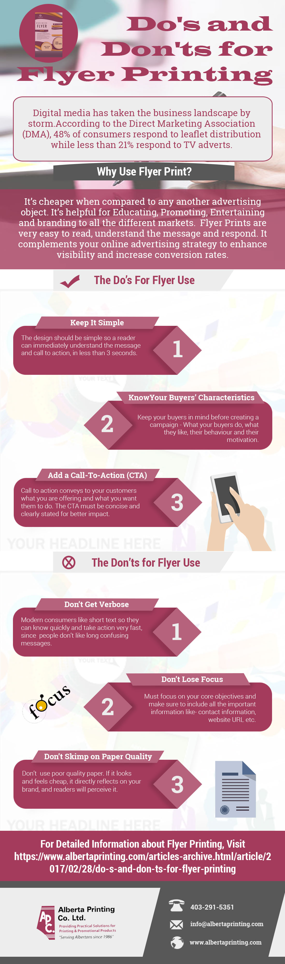 Do's and Don'ts for Flyer Printing