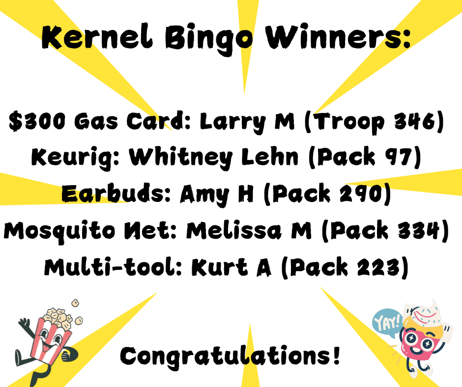 Kernel Bingo Winners