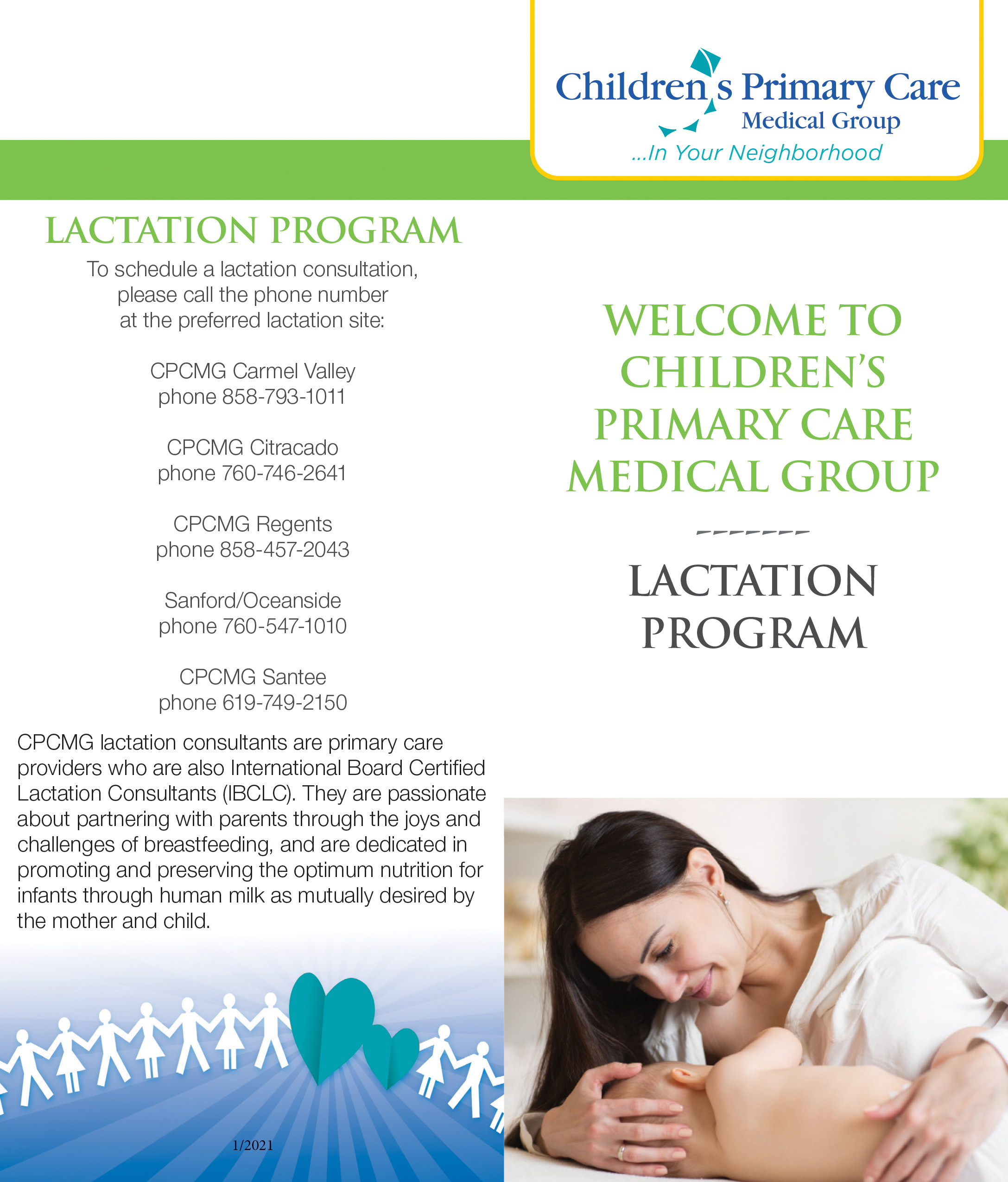 Lactation Program Brochure ENGLISH