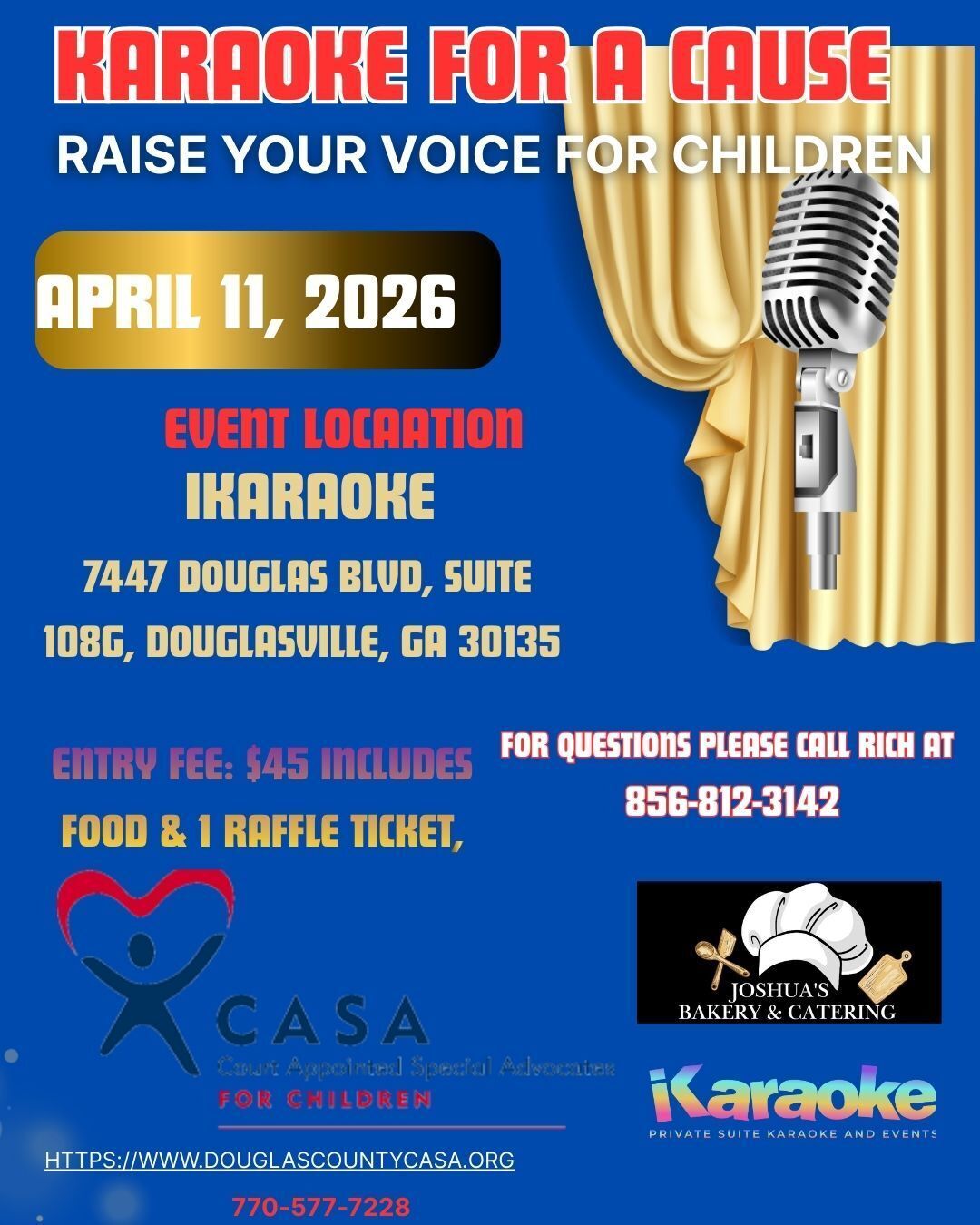 Grab the mic and raise your voice for a cause! Karaoke for a Cause is a lively night of music, laughter, and community—all in support of children in foster care served by Children’s Voice CASA, Inc.