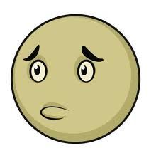 This is picture of a cartoon sad face