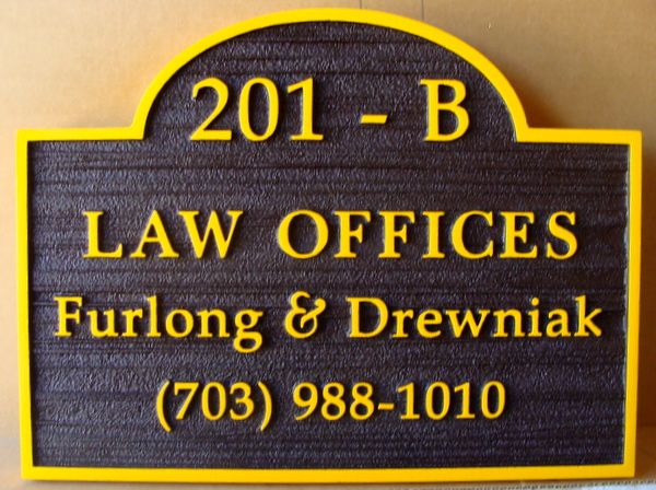 A10025 -  Sandblasted Law Office Sign