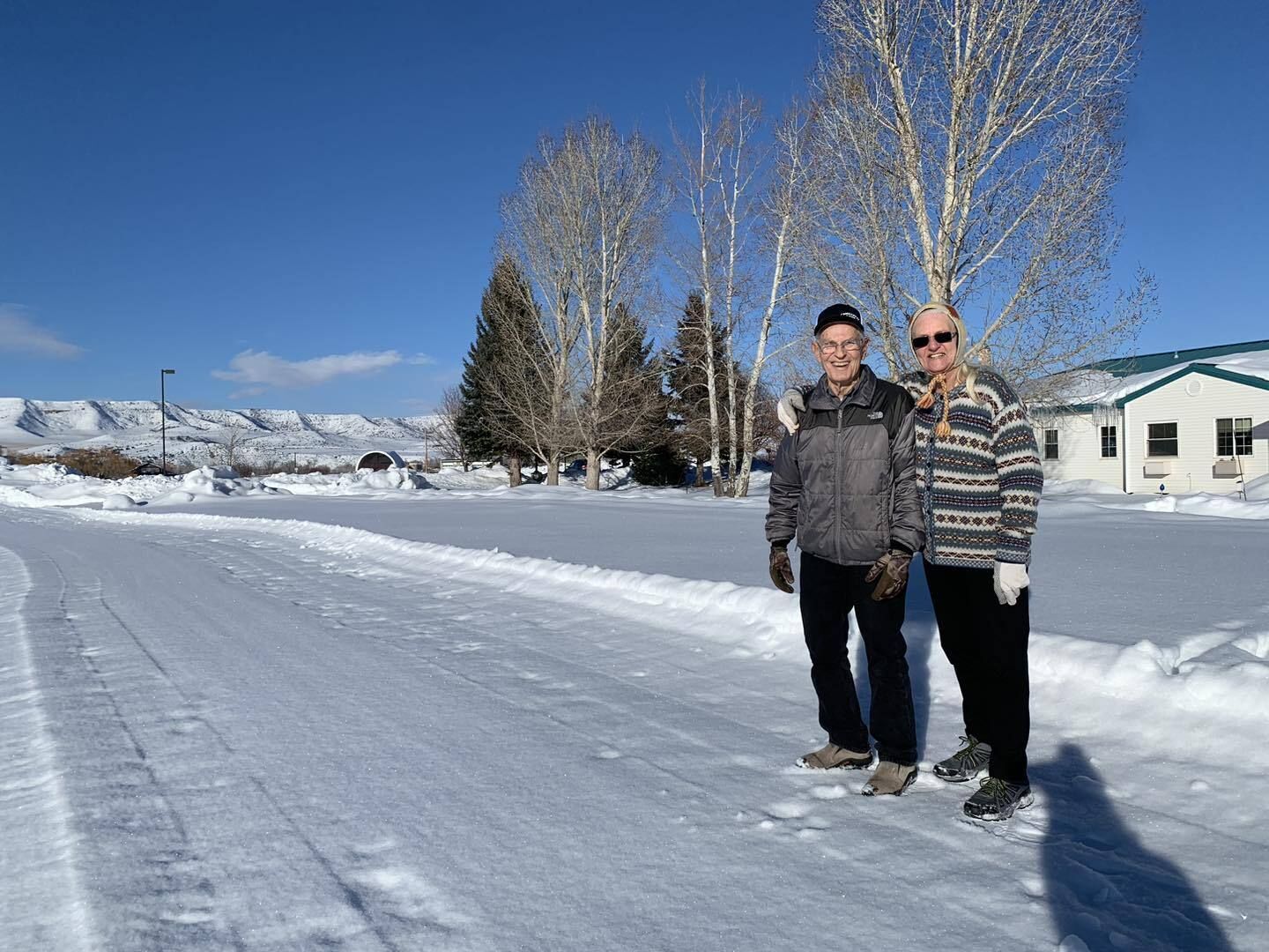 Residents enjoy the groomed trail around The Haven