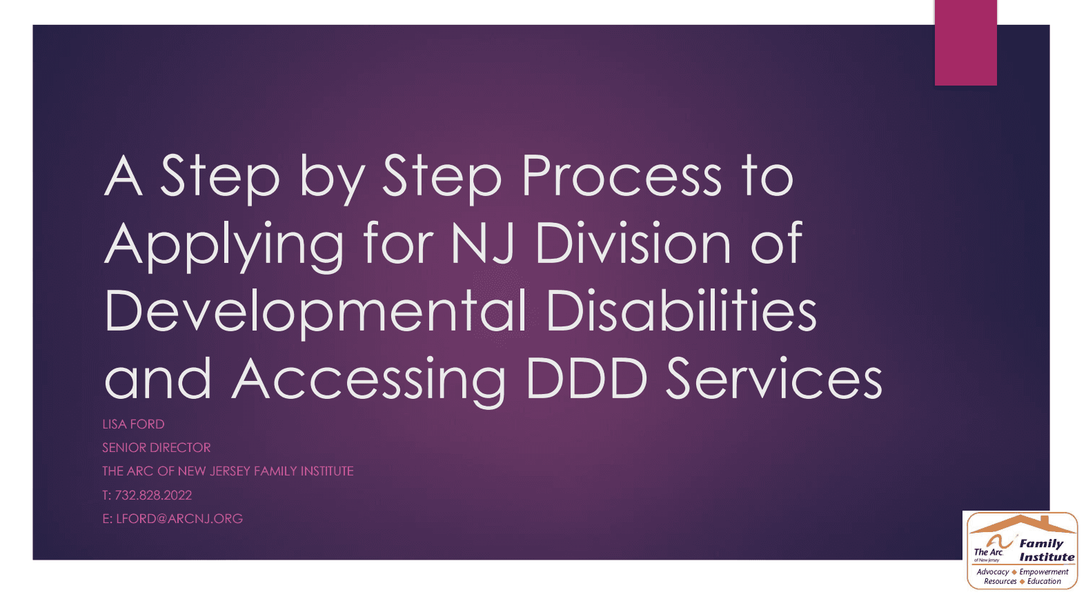 A Step by Step Process to Applying for NJ Division of Developmental Disabilities and Accessing DDD Services