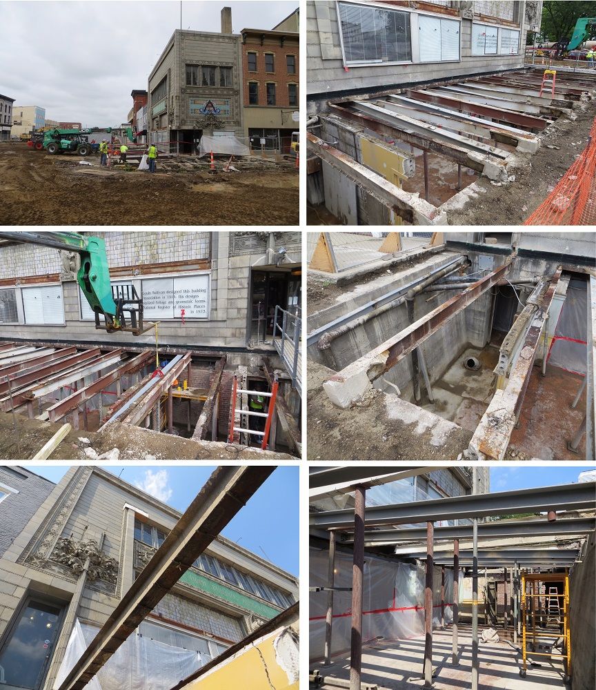Sullivan Building Update: Basement Construction, August 5-10, 2016