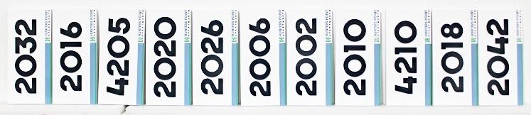 KA20836 - Carved High-Density-Urethane (HDU) Unit Number Signs for Apartment Complex