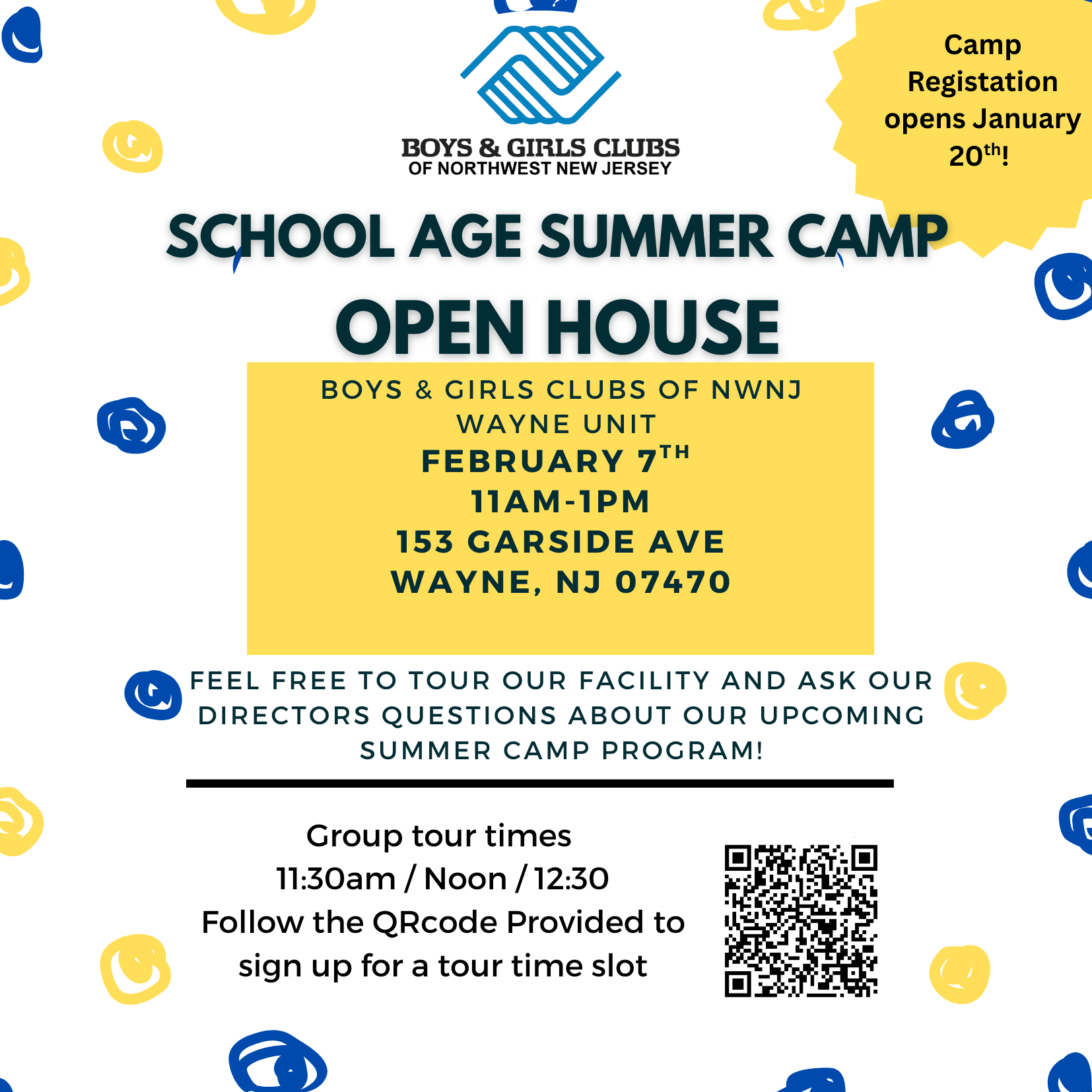 2026 School Age Summer Camp Open House 