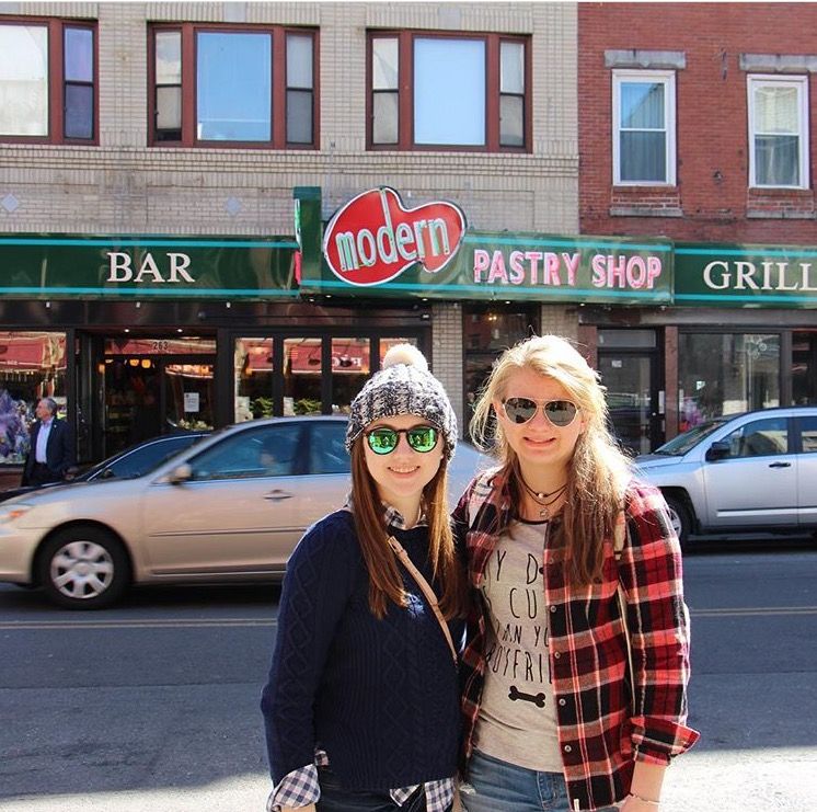 Picture of Clare Weigel and Bella Dunning in Boston