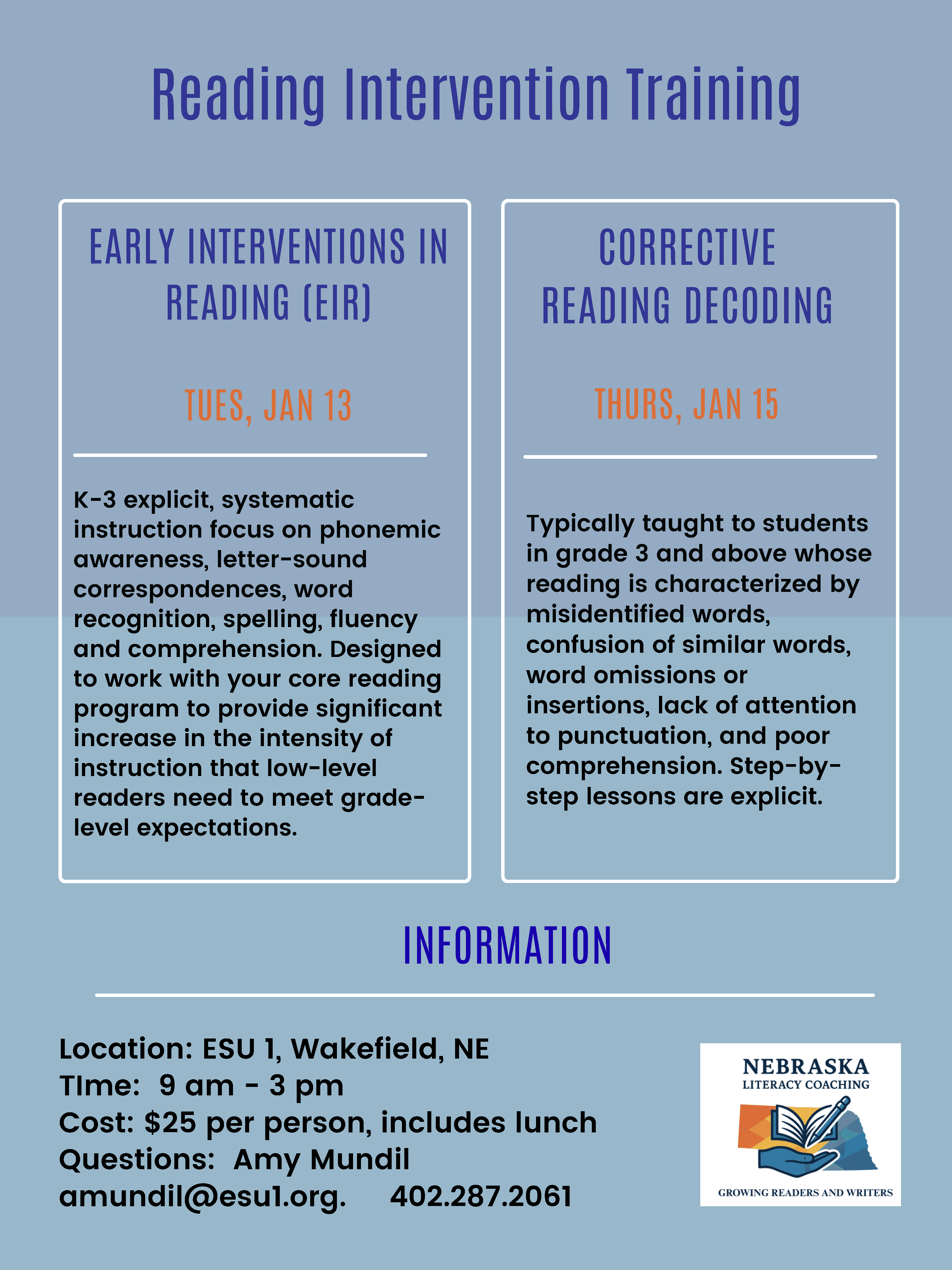 Reading Intervention Training