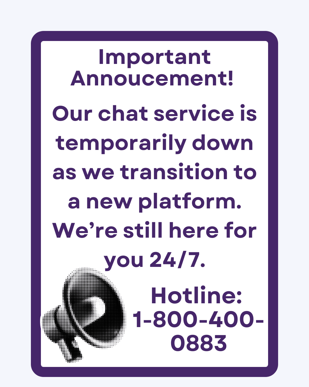 Important Announcement!