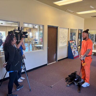 Fort Grant State Prison inmates help train service dogs for Soldiers Best Friend