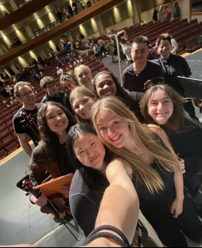 Eclectic String Music Ensemble Works with Students
