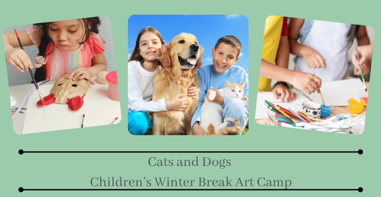 Cats and Dogs Art Camp on December 29th from 10:00am to 12:00pm