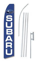 Subaru Swooper/Feather Flag + Pole + Ground Spike