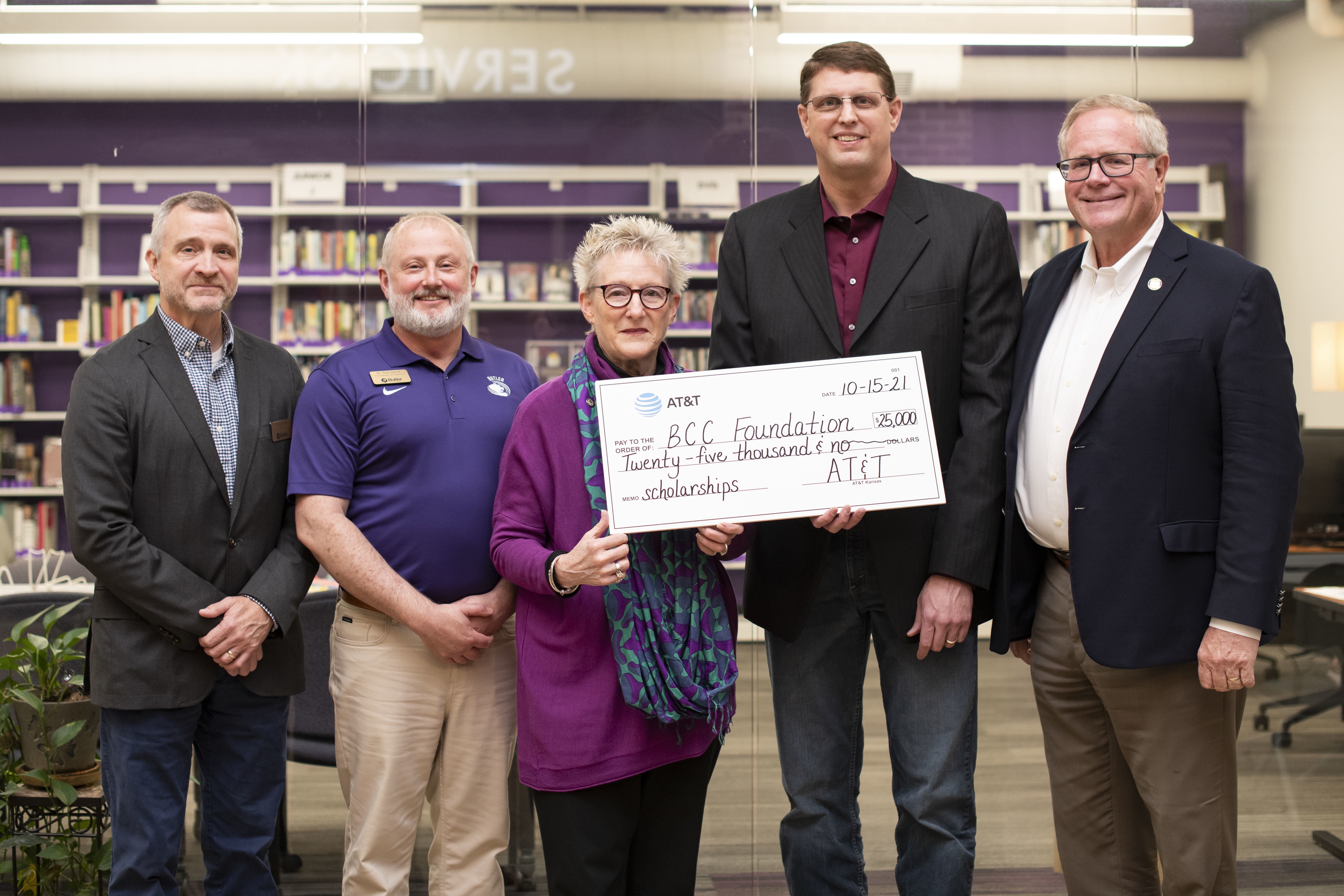 AT&T Foundation Presents Check to Dr. Kim Krull