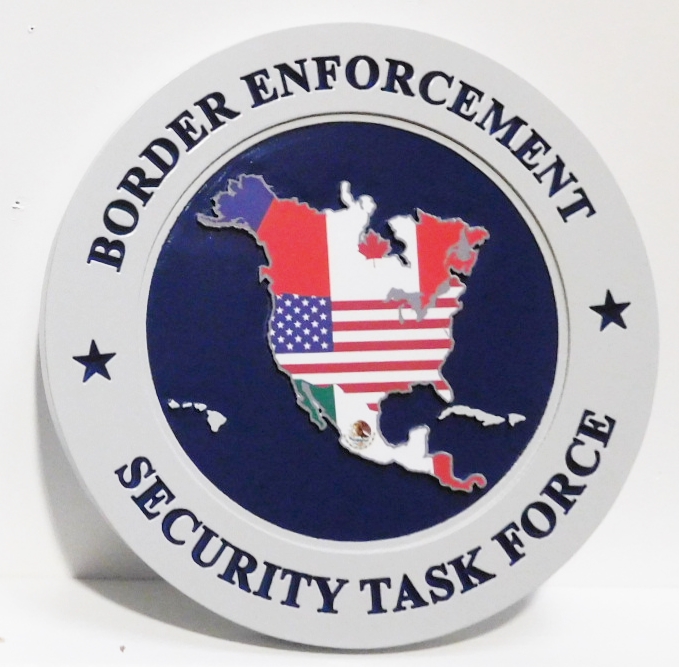 CB5075 - Seal of Border Enforcement Security Task Force, Multi-level Relief