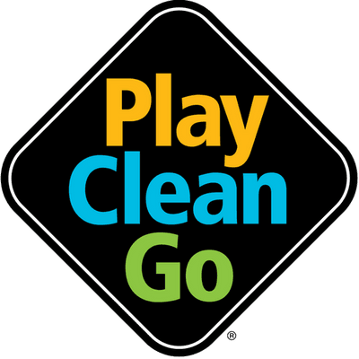 Play, Clean, Go logo.