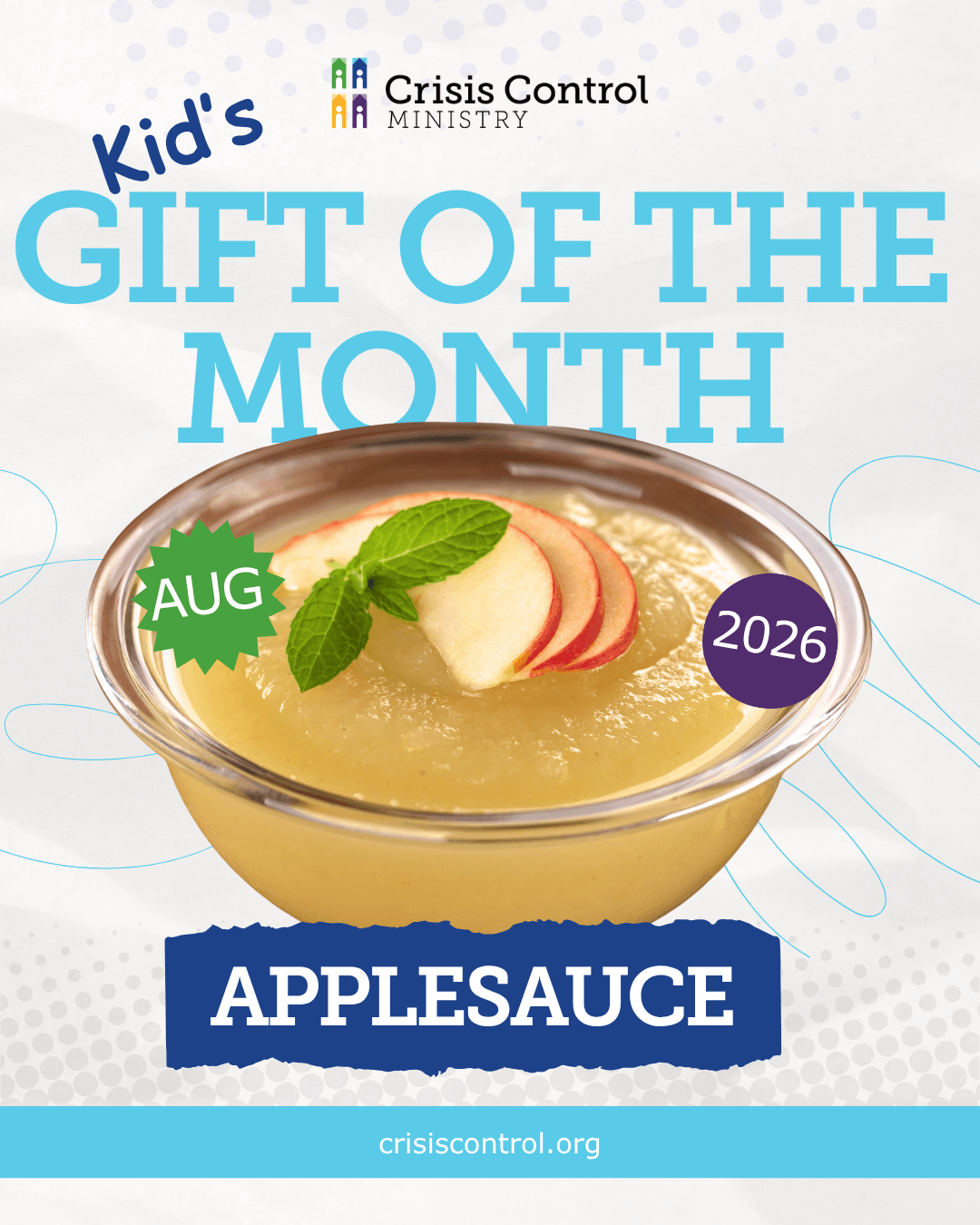 August 2026 Kid's Gift of the Month - Applesauce