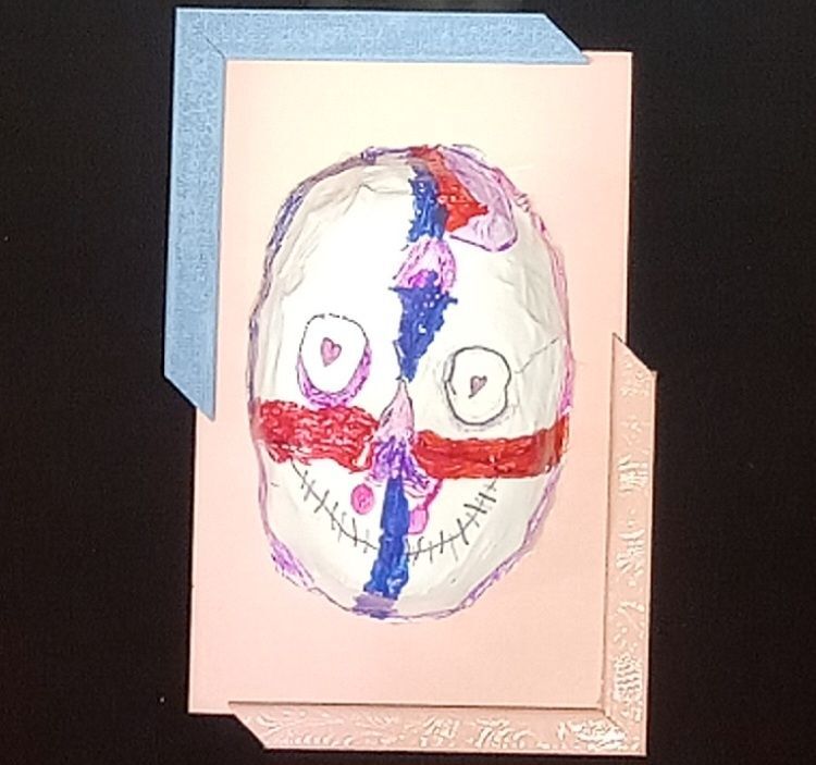 "Dia de los Muertos Masks" by Lori Orlowski's 4th Grade Class