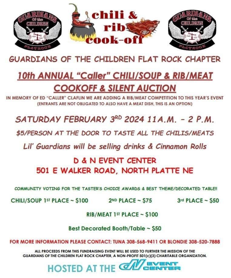 10th Annual "Caller" Chili/Soup & Rib/Meat Cookoff & Silent Auction 