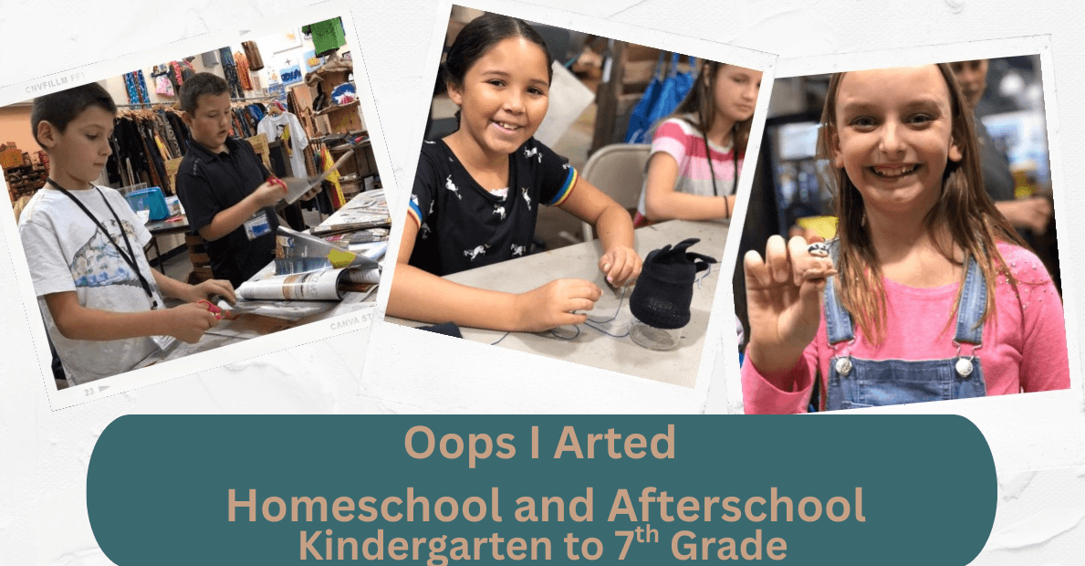 Oops I Arted Fall Homeschool Semester 2025 from September 11th to December 11th from 1:00 to 2:00 (Taught by Stephanie, Classroom A and B, $199)