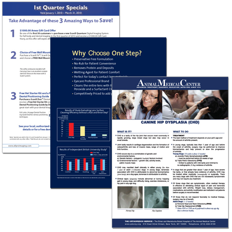 Products/Services Sheets