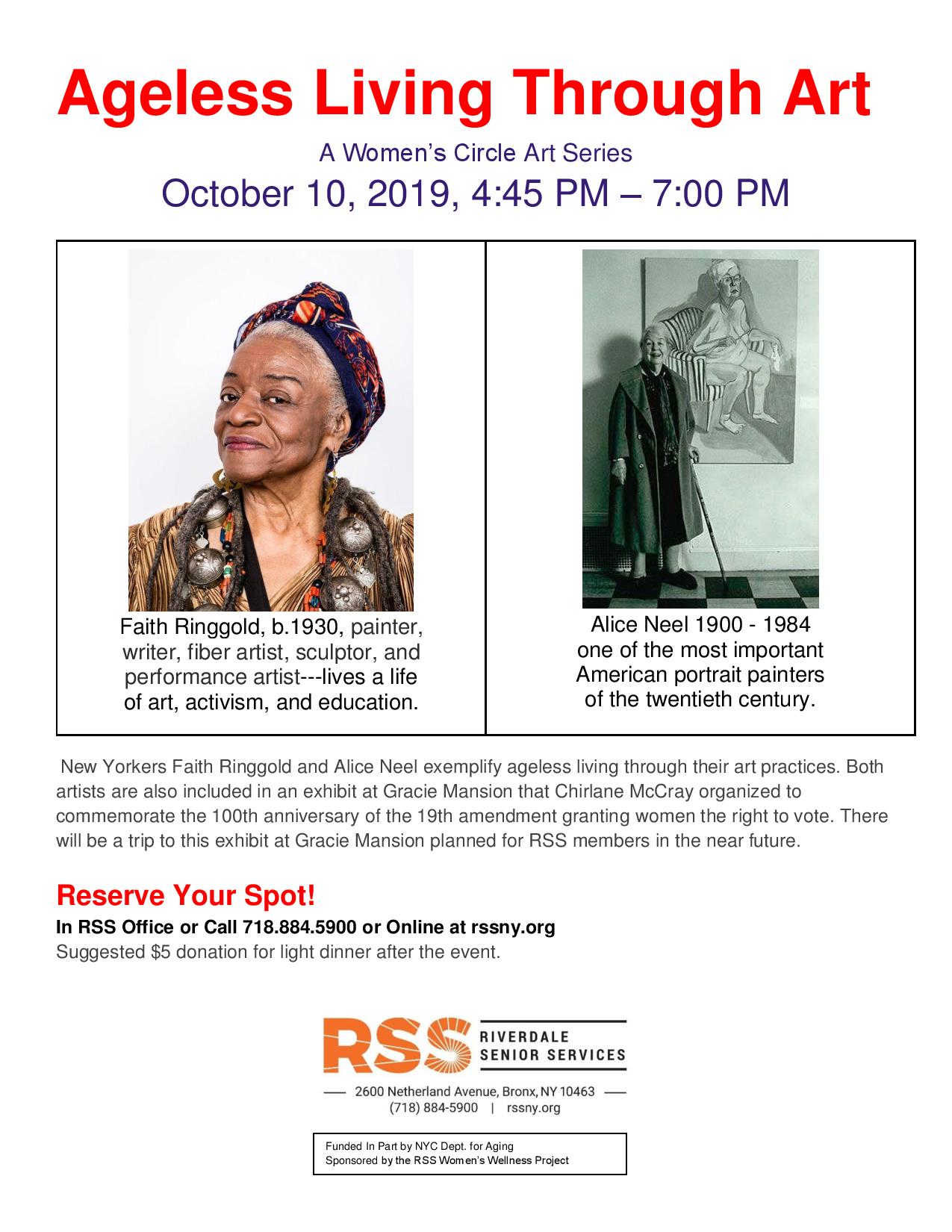Ageless Living Through Art - A Women's Circle Event
