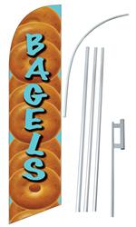 Bagels Swooper/Feather Flag + Pole + Ground Spike