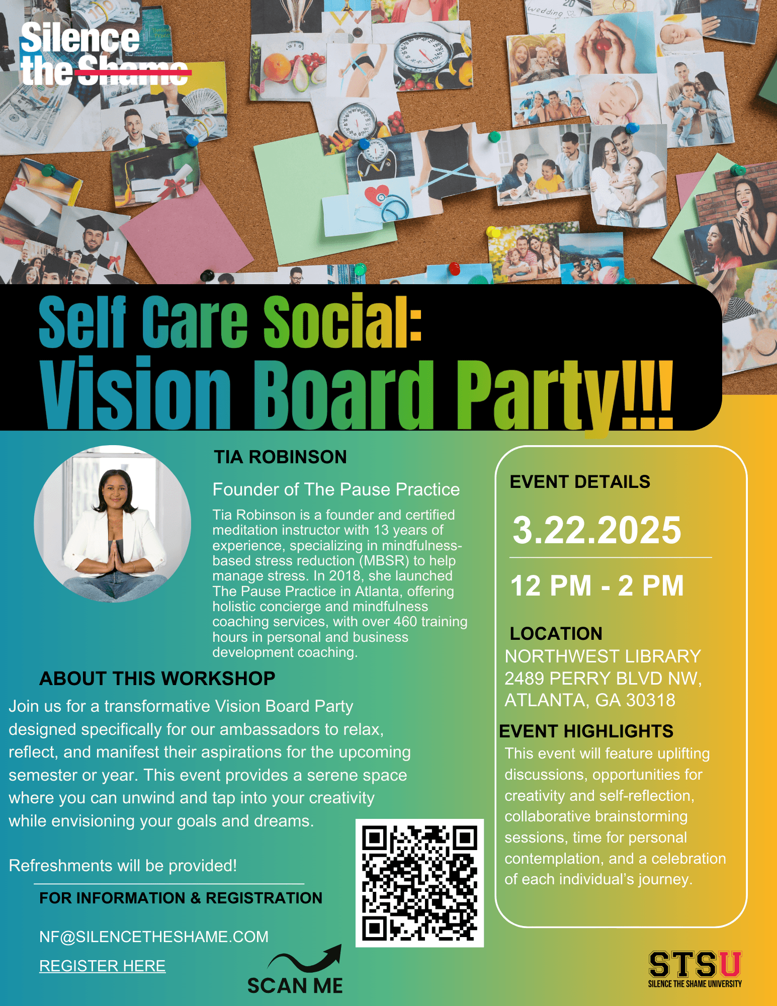 March 22nd @12PM EST: Selfcare Social Vision Board Party