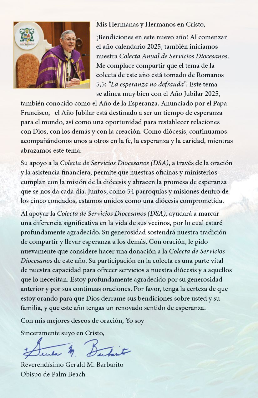 Bishop's DSA Letter in Spanish