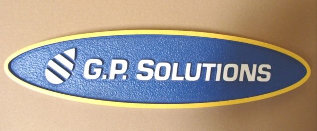 SA28854 - Corporate Identity Wall Sign for the "GP Solutions" Company.  