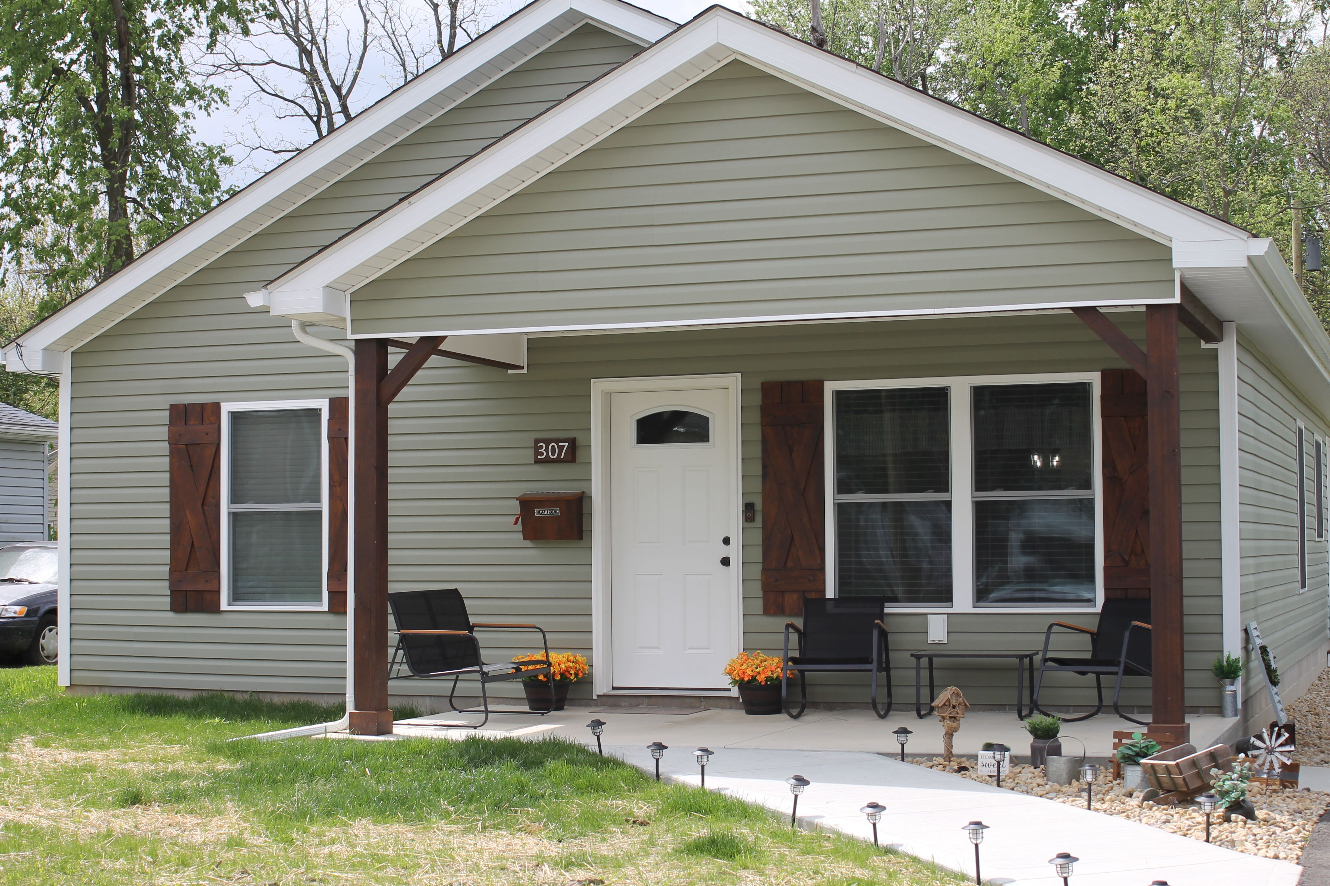 House on Shady Residential Street