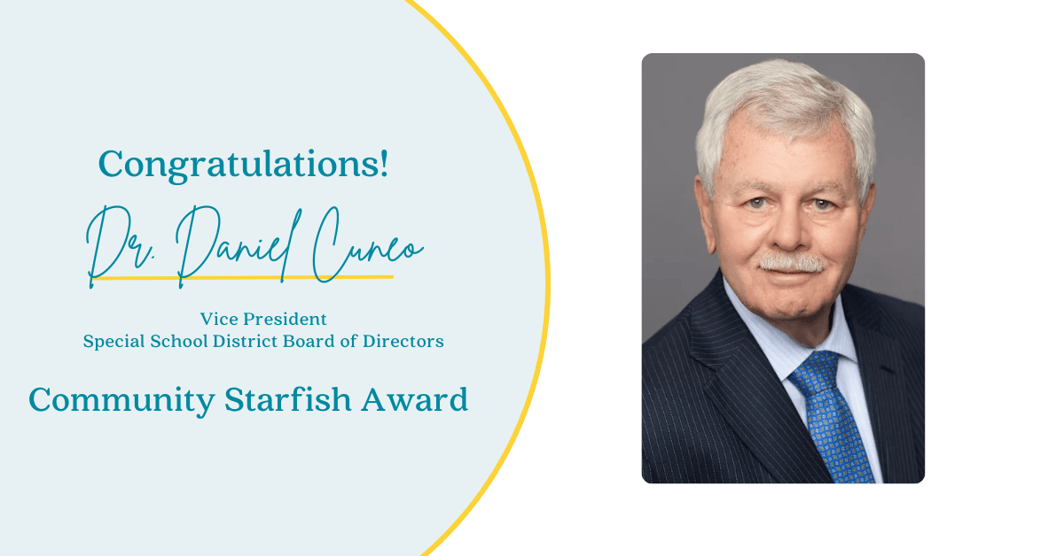 Community Starfish Award - Dr. Daniel Cuneo