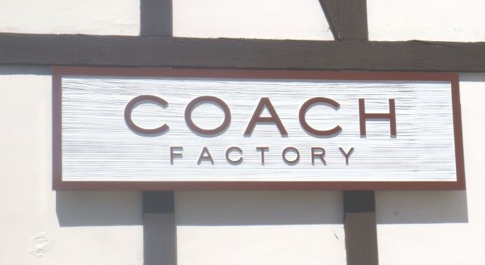 SA28718 - "Coach Factory" Carved and Sandblasted  Wall Sign